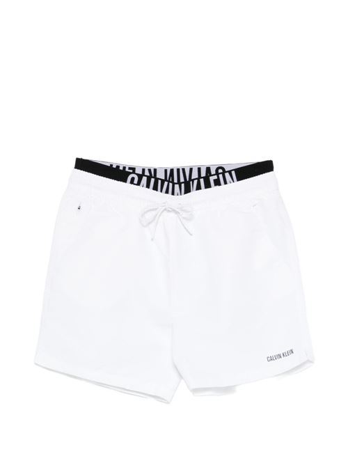 Boxer intimo uomo Calvin Klein bianco doppio elastico Intense Calvin Klein | LV00N61015100
